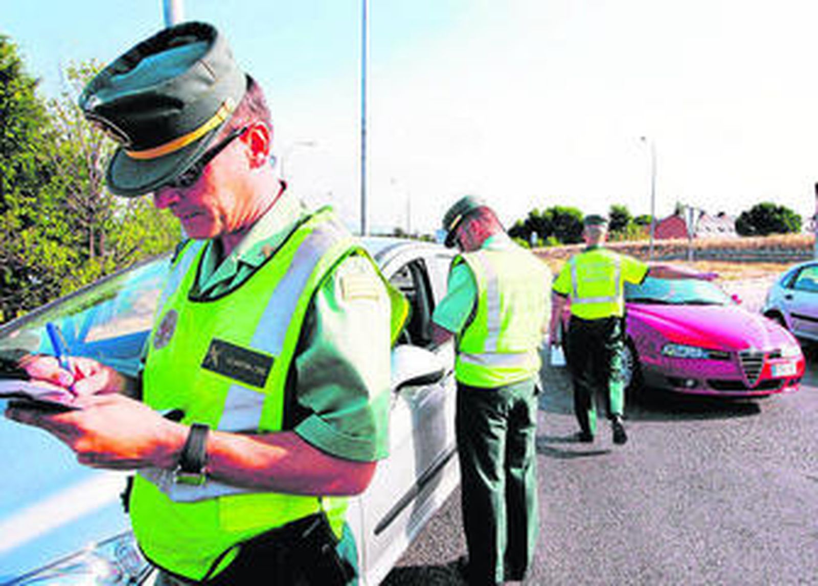 Control de tráfico estival de la Benemérita.