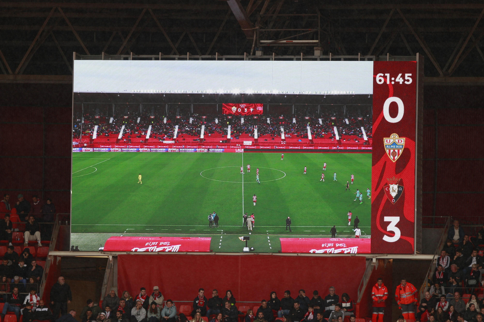 Las mejores imágenes del partido de fútbol U.D. Almería-C.A. Osasuna