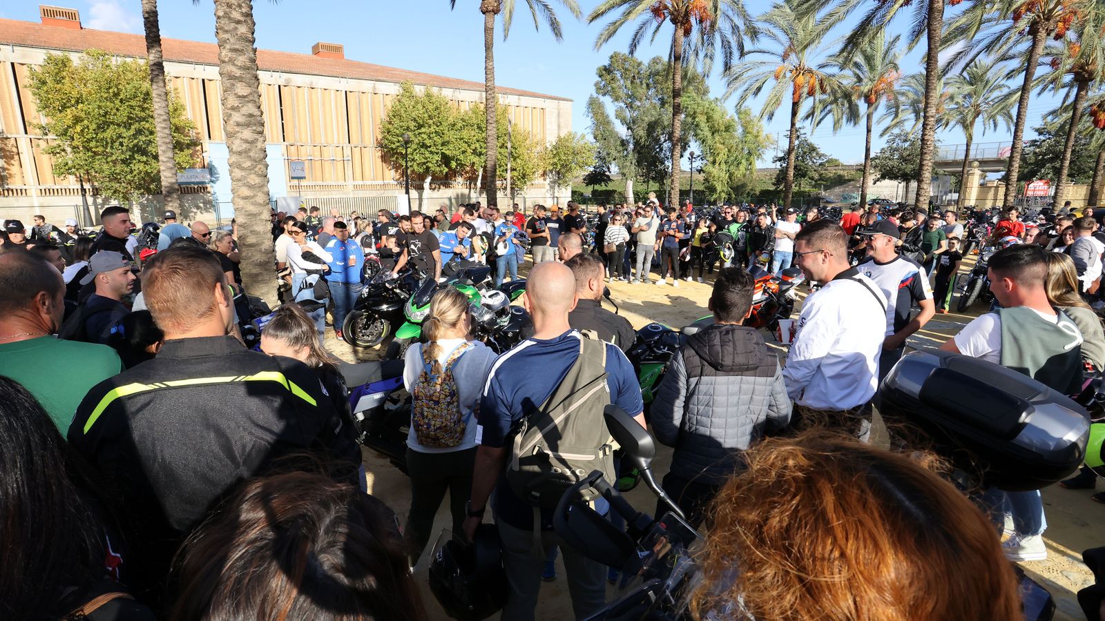 Caravana motera desde el Circuito de Jerez al Parque González Hontoria
