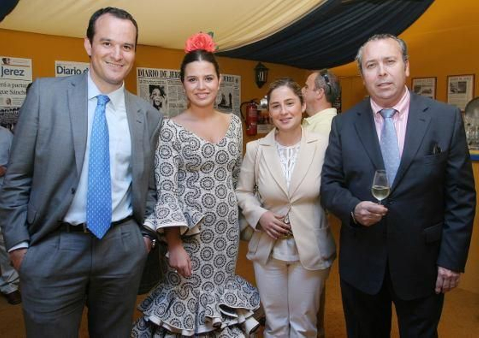 Gabriel Herrera, gerente de Coca Cola en Cádiz, Marisa López, Beatriz Codes, relaciones externas de Coca Cola y Benjamín Sánchez.

Foto: Vanesa Lobo