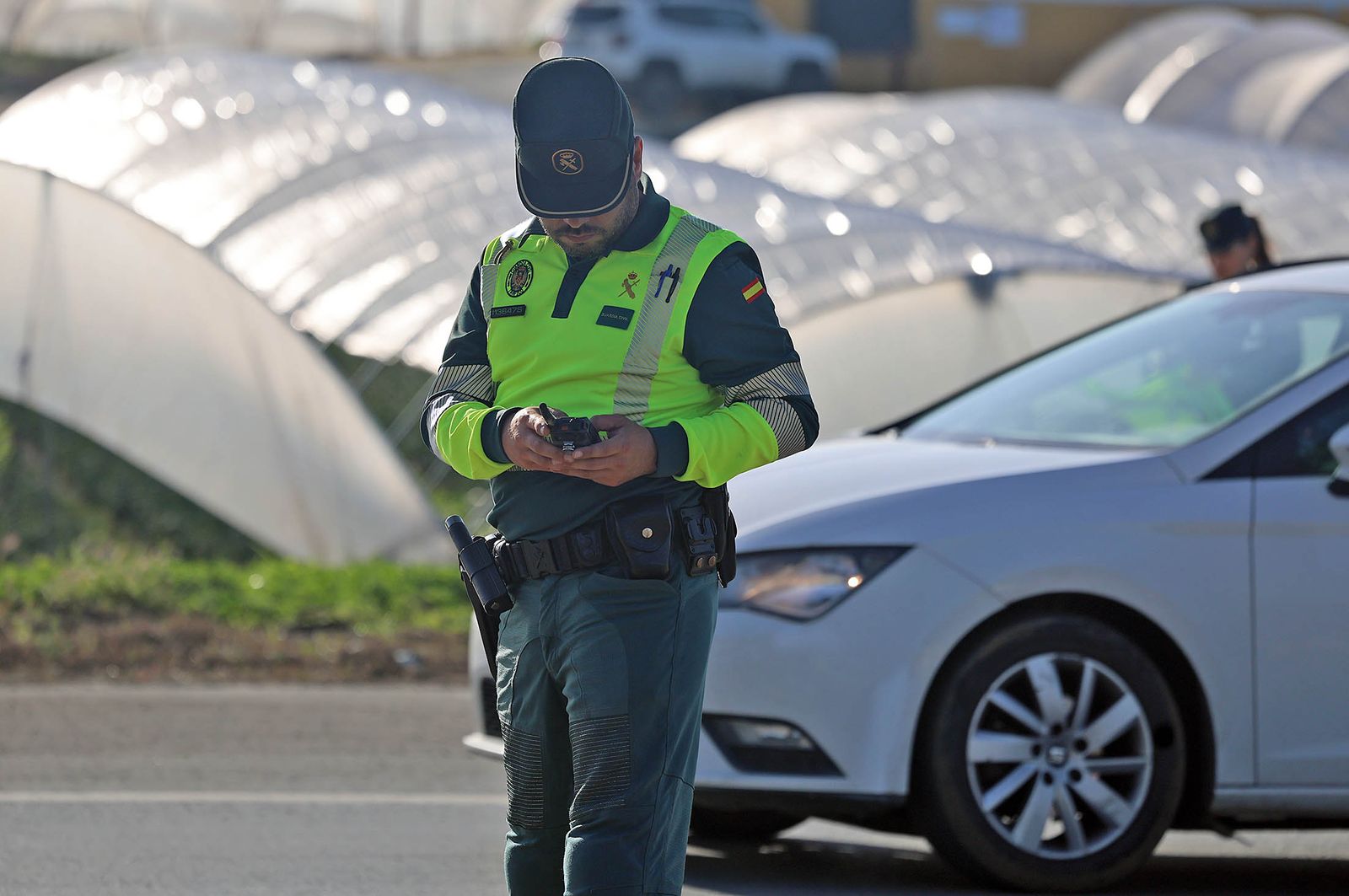 Imágenes de la Campaña de Control y Vigilancia diseñada por la DGT en Huelva