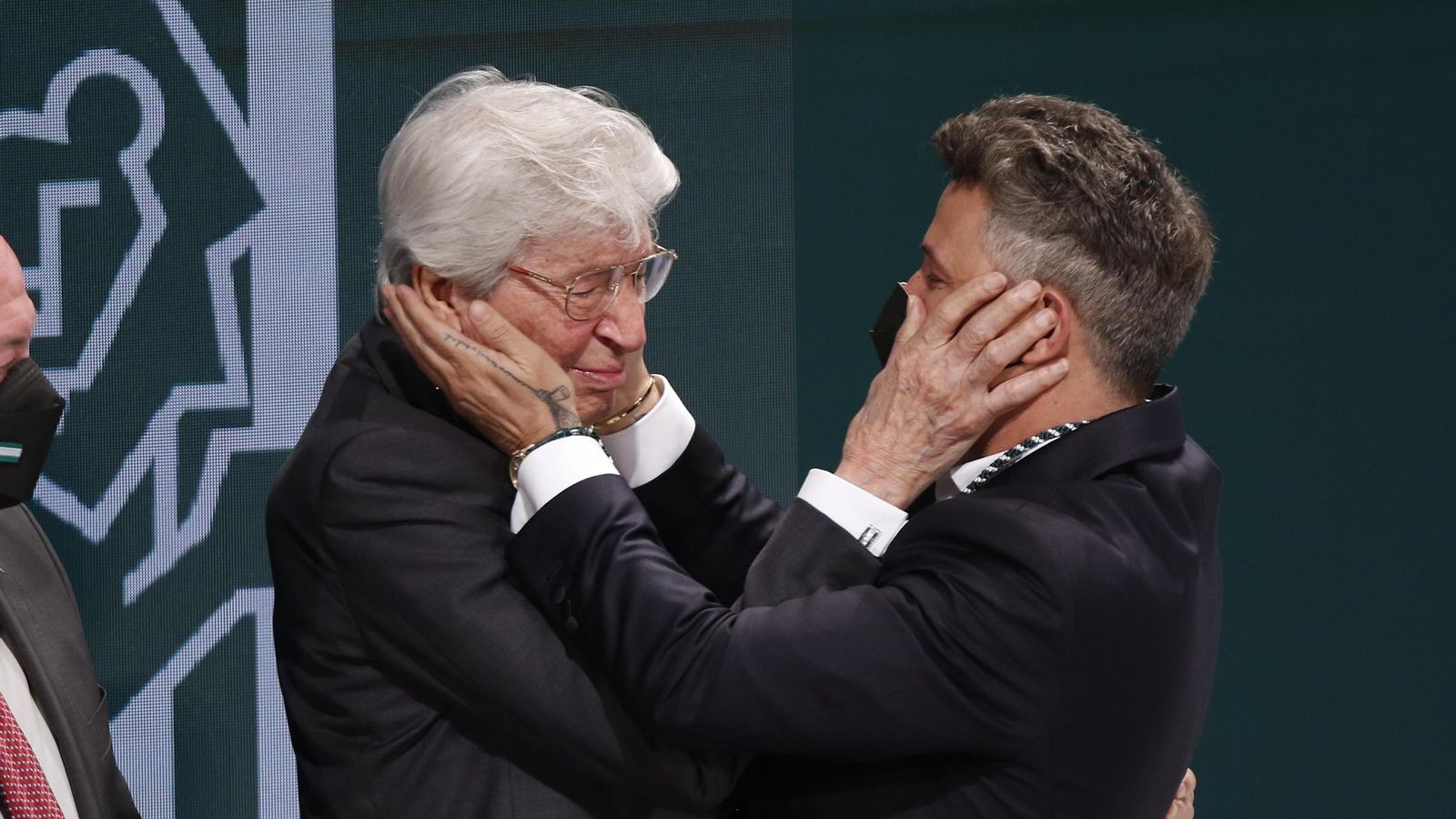 Manuel Alejandro y Alejandro Sanz en el acto central del 28-F del año pasado.