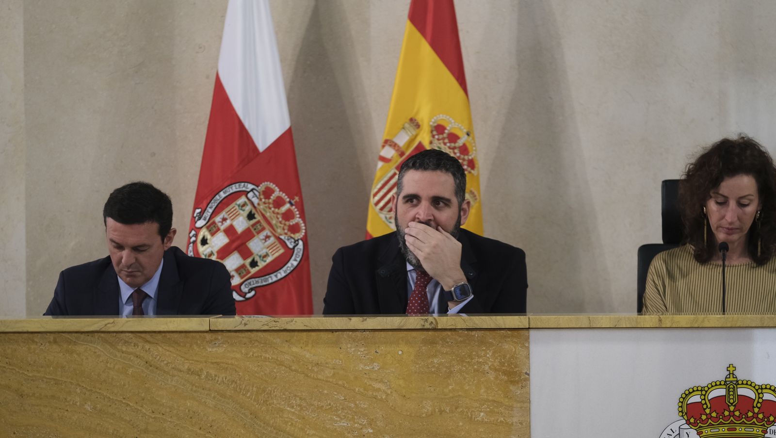 Imágenes del pleno extraordinario del Ayuntamiento de Almería