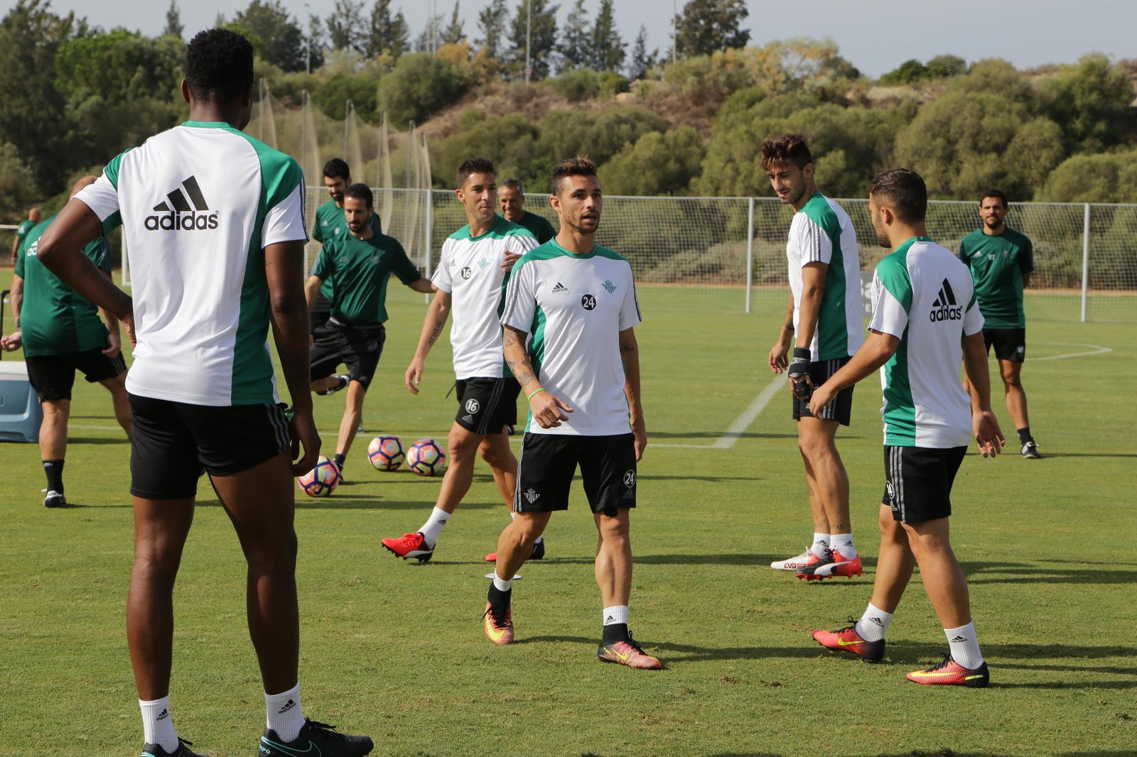 Un entrenamiento de la plantilla.