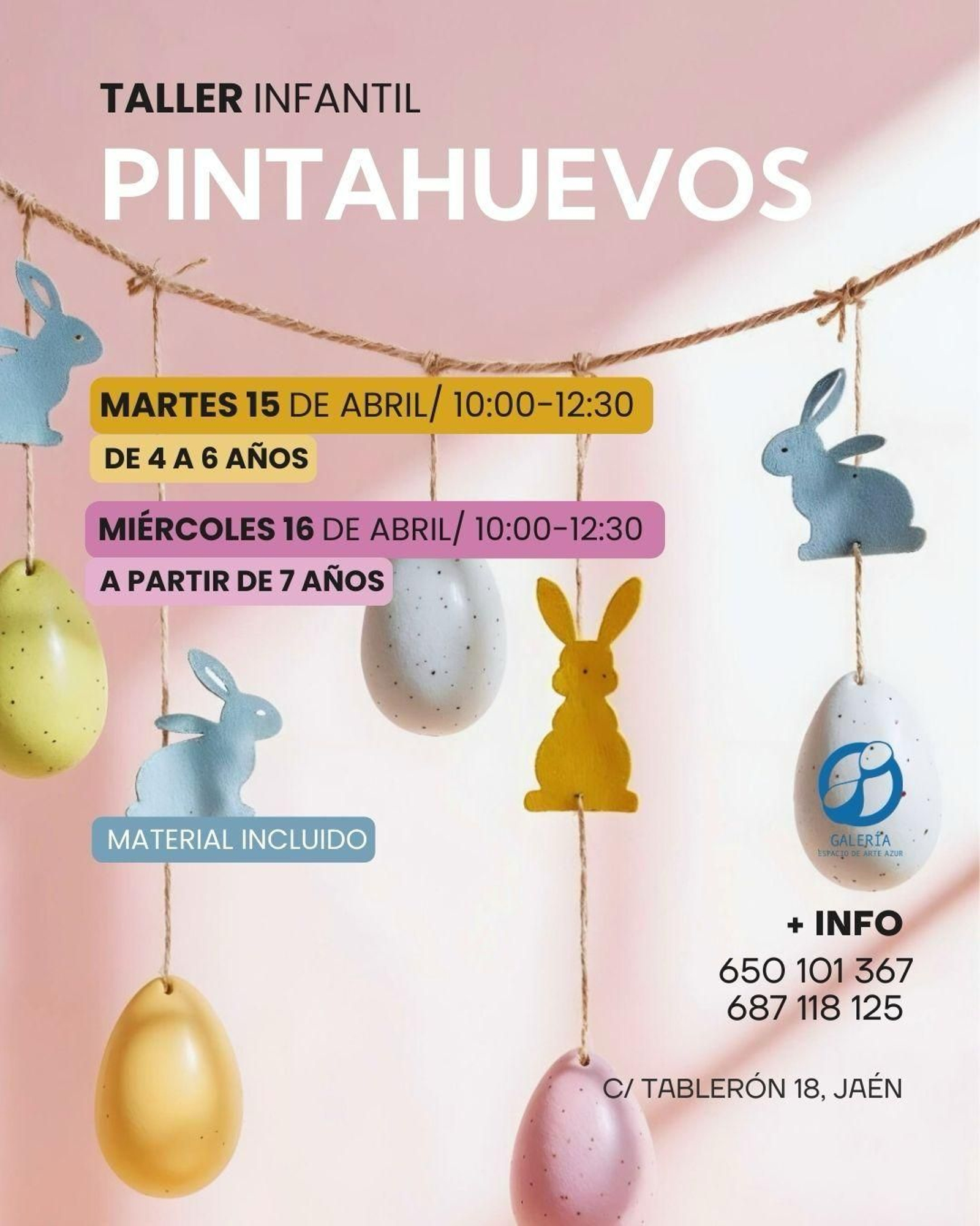 El taller se celebra en dos sesiones para niños de diferentes edades.