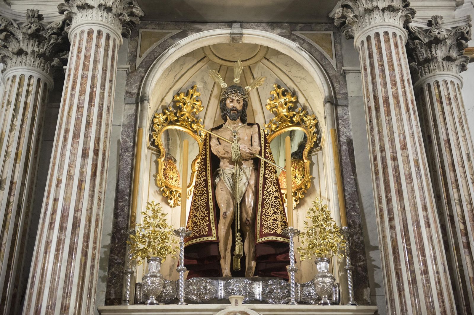El Señor del Ecce-Homo, en su camarín de San Pablo.