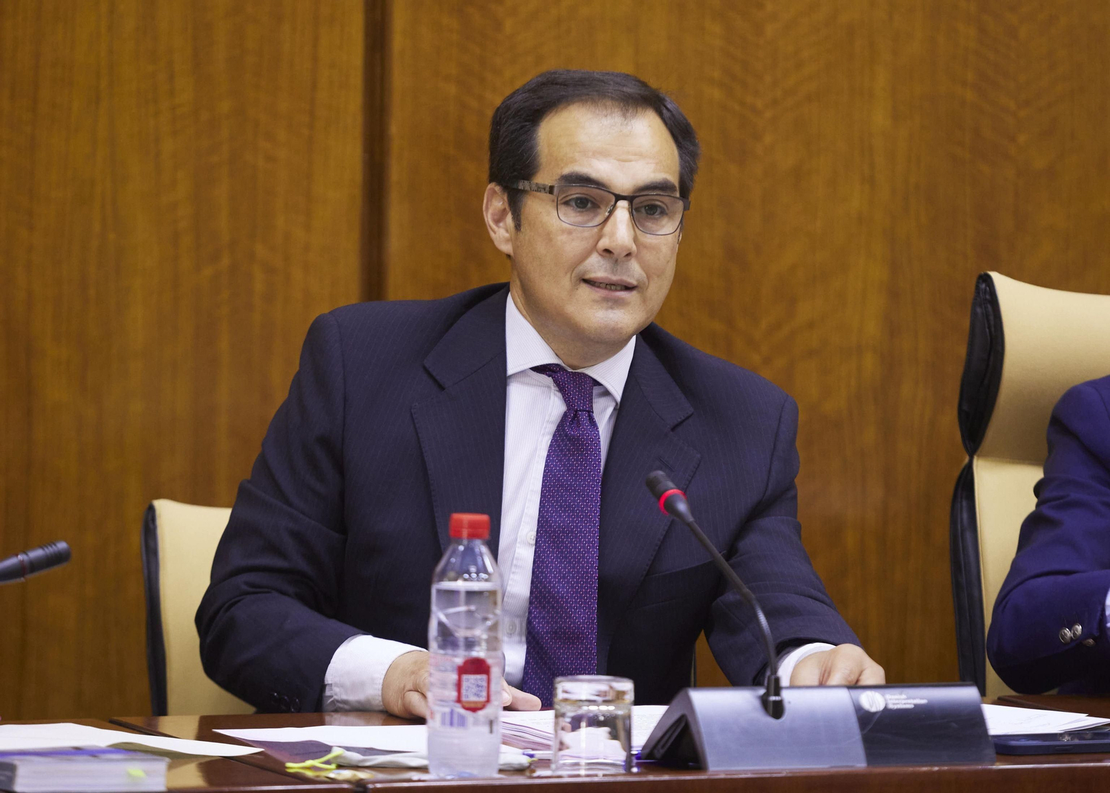 El consejero de Justicia, José Antonio Nieto, este miércoles en la comisión parlamentaria.