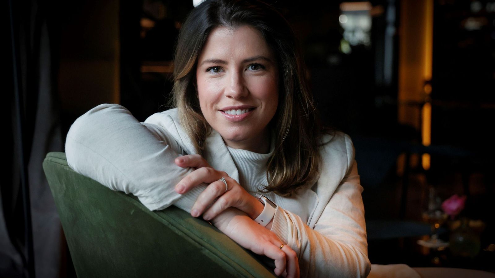 Irene Gómez Calado (Puebla del Río, 1988) minutos antes de esta entrevista