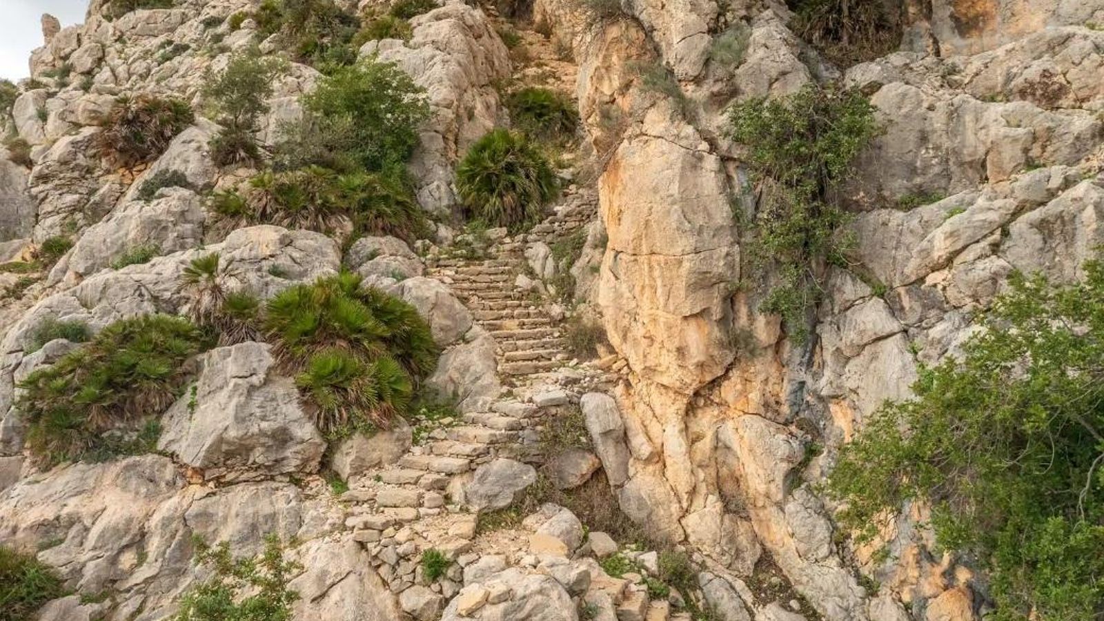 Escalera árabe en la Sierra de Huma.