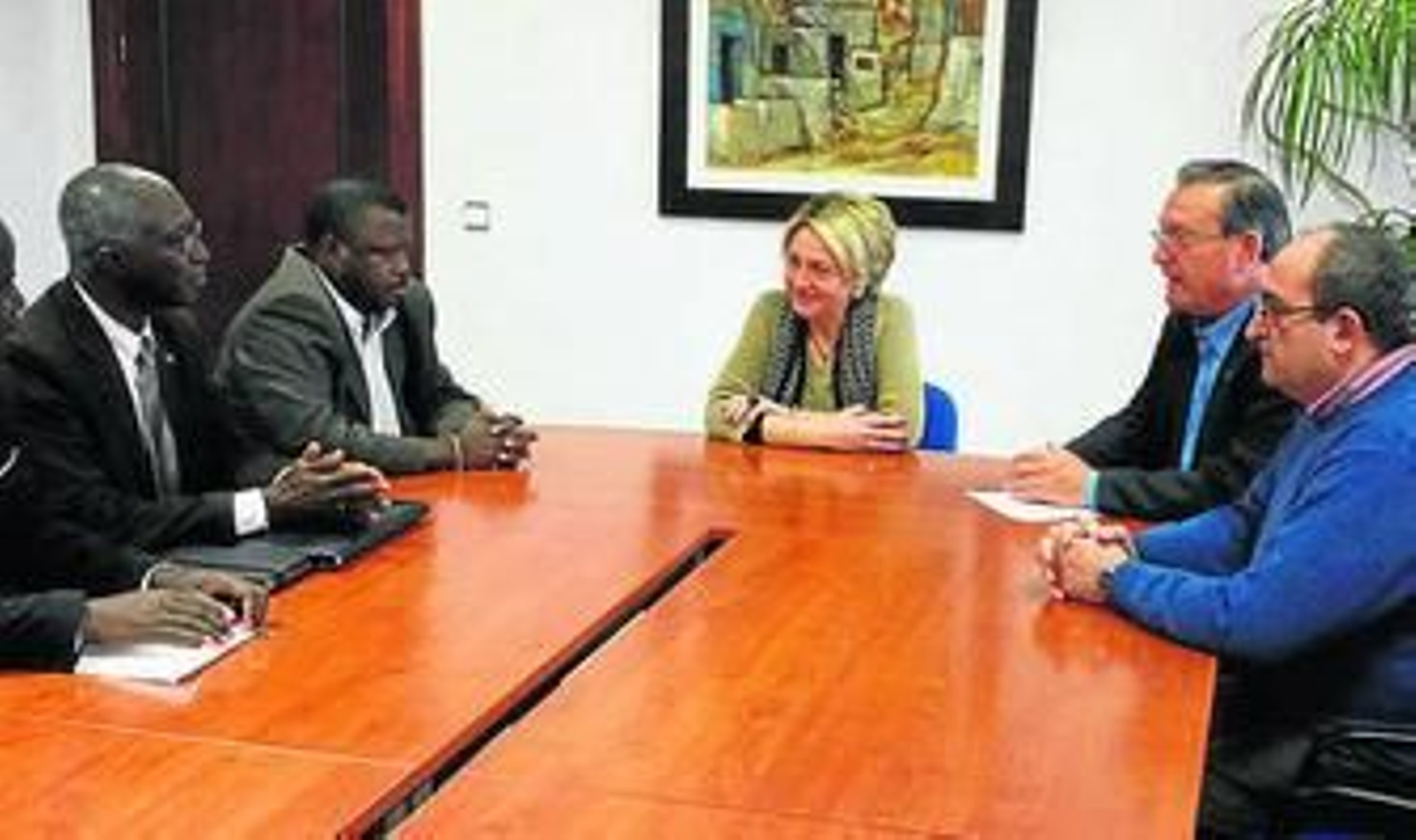 Visita con los dirigentes del país africano hace unos días.