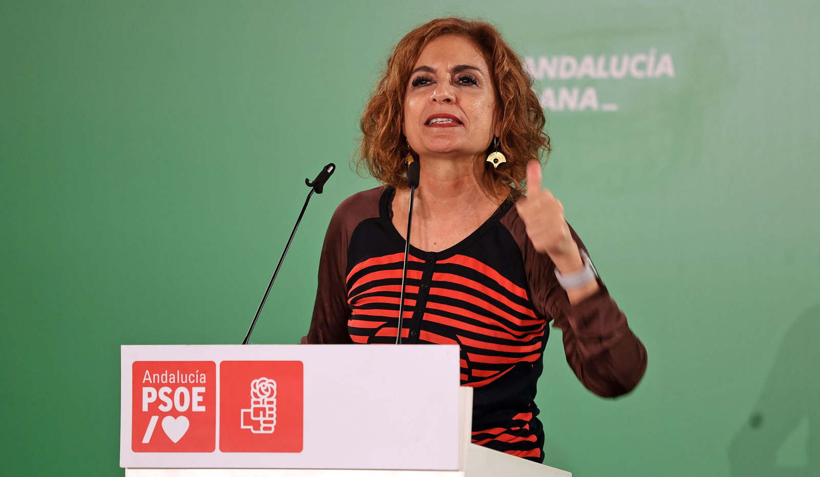 Imágenes del encuentro de María Jesús Montero con la militancia socialista en Gibraleón, Huelva