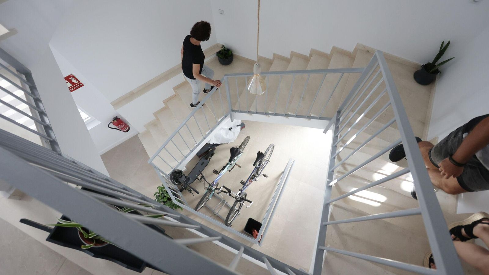 Las escaleras de la vivienda.