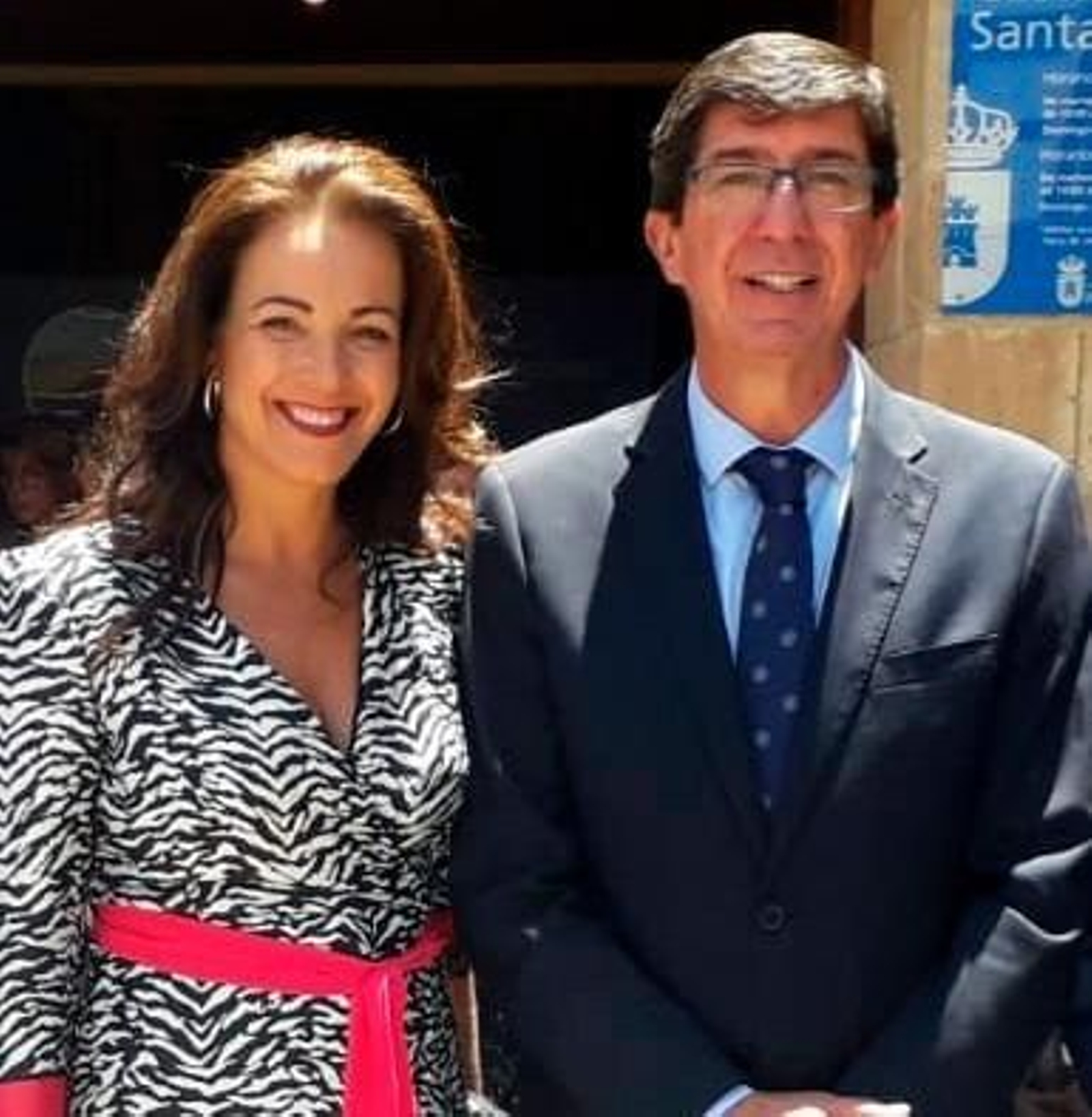 Mari Ángeles Muriel junto a Juan Marín.