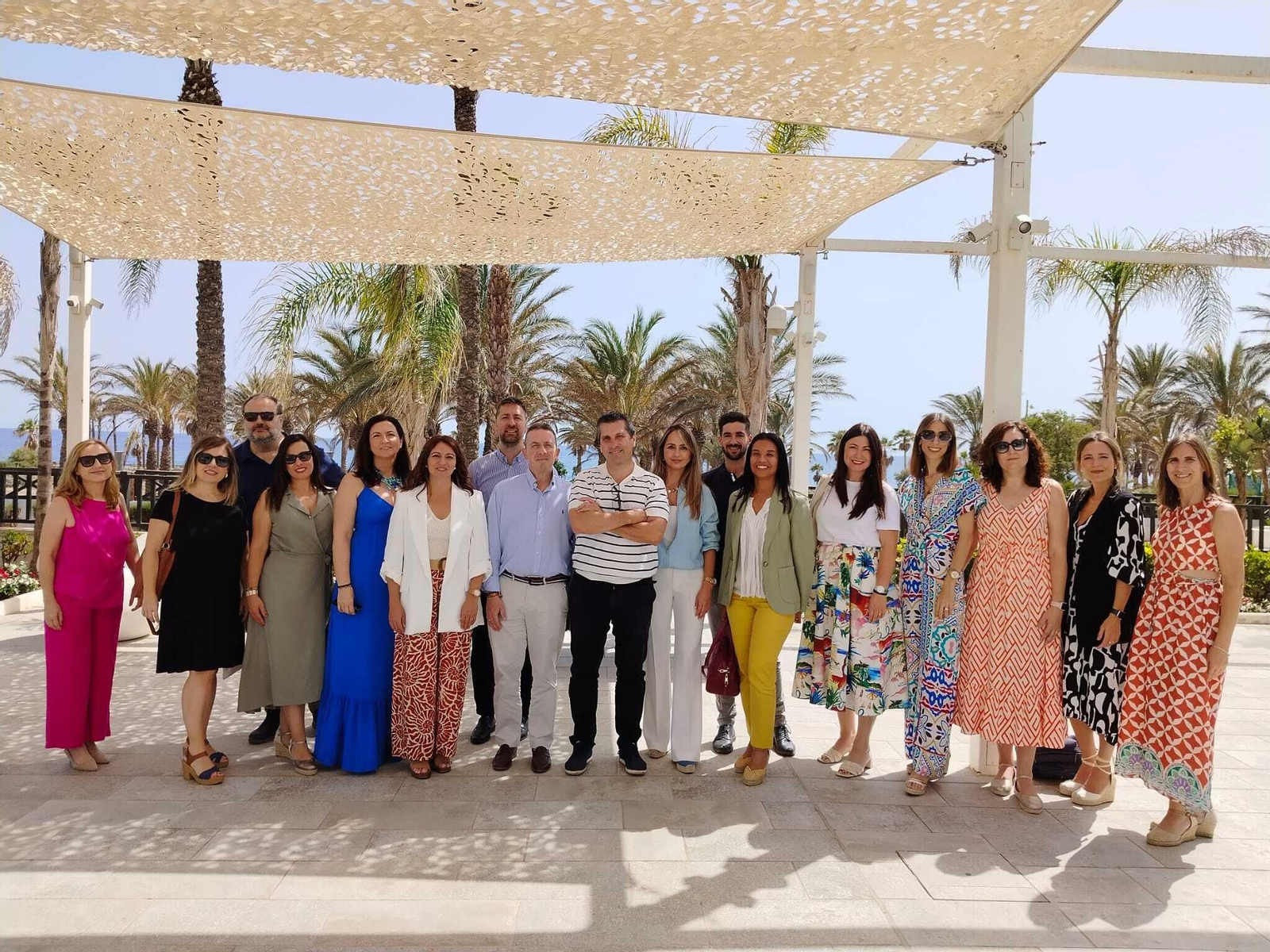 Miembros del club que han participado este viernes en la actividad.