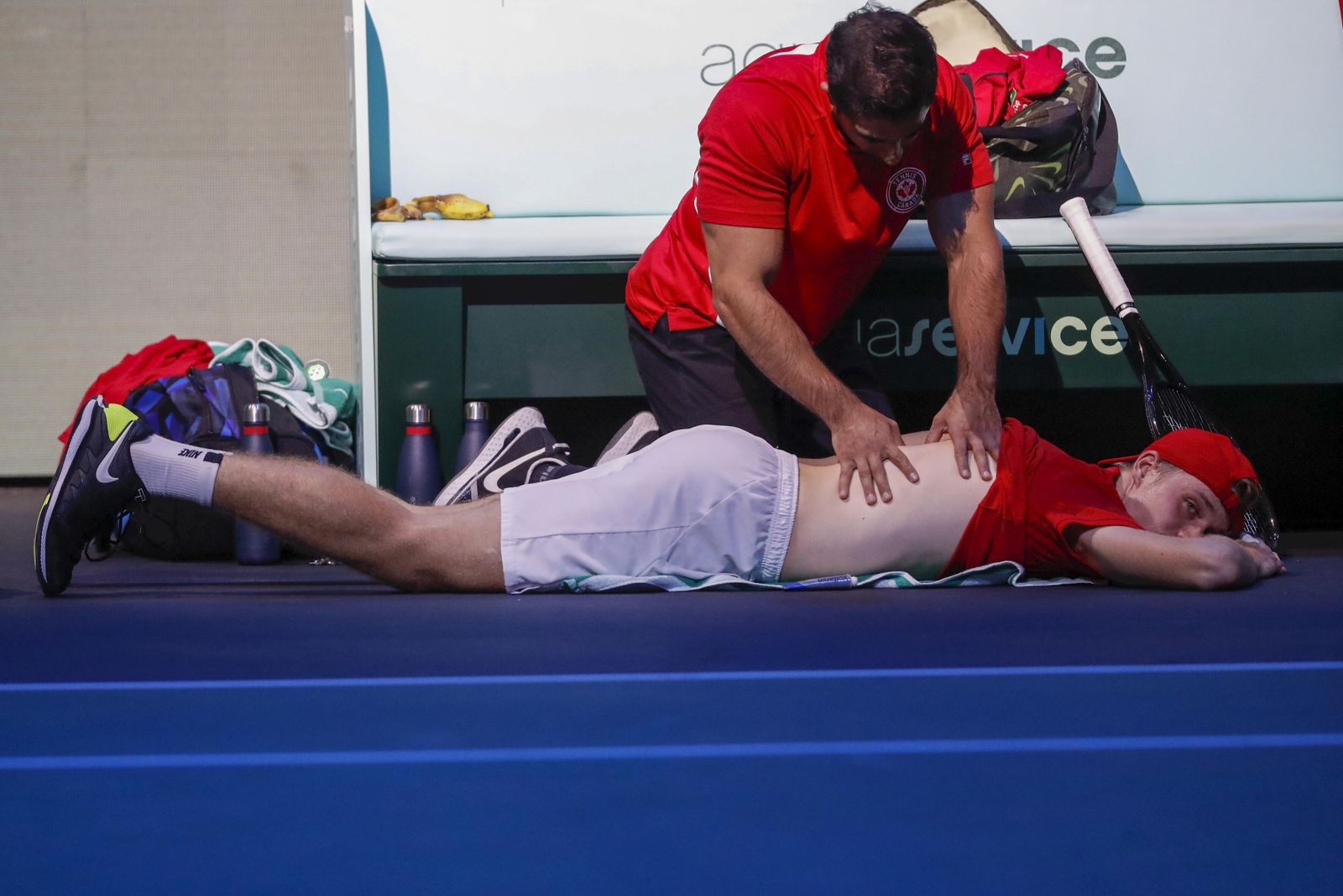 Denis Shapovalov - Lorenzo Sonego, en la Copa Davis de Málaga