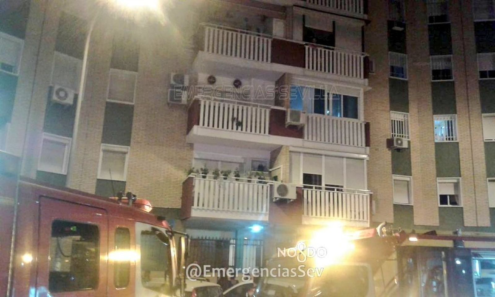 Los Bomberos, en el lugar de los hechos