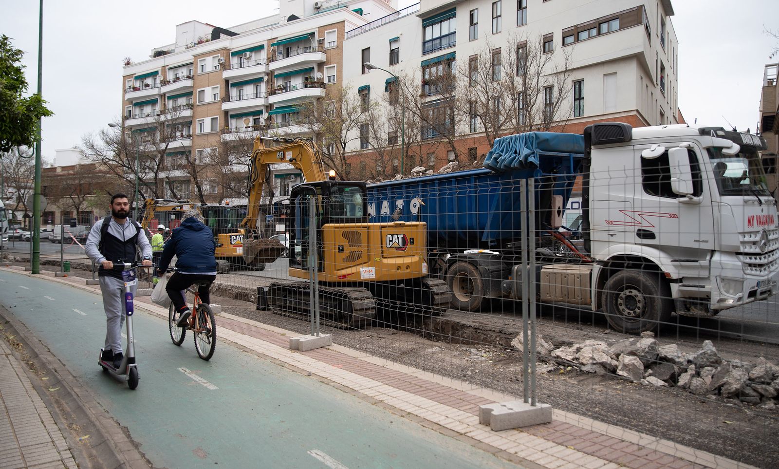 Tráfico y obras en la Ronda de Capuchinos