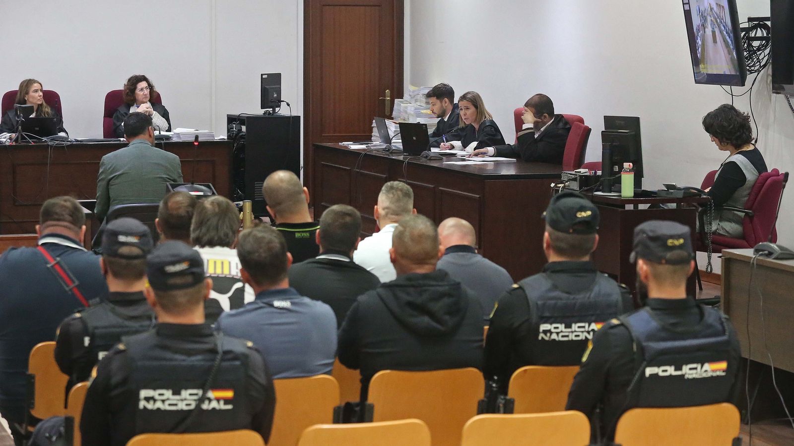 Un momento del macrojuicio contra los Castañas