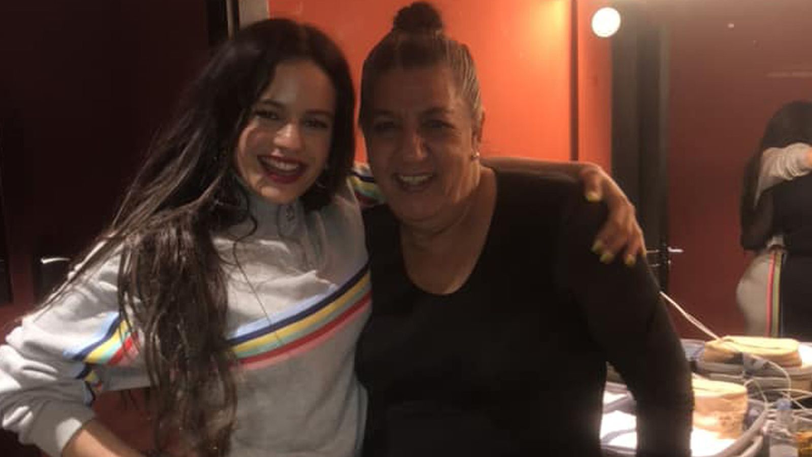 Tía Juana la del Pipa y Rosalía, en una imagen del pasado año en Madrid.