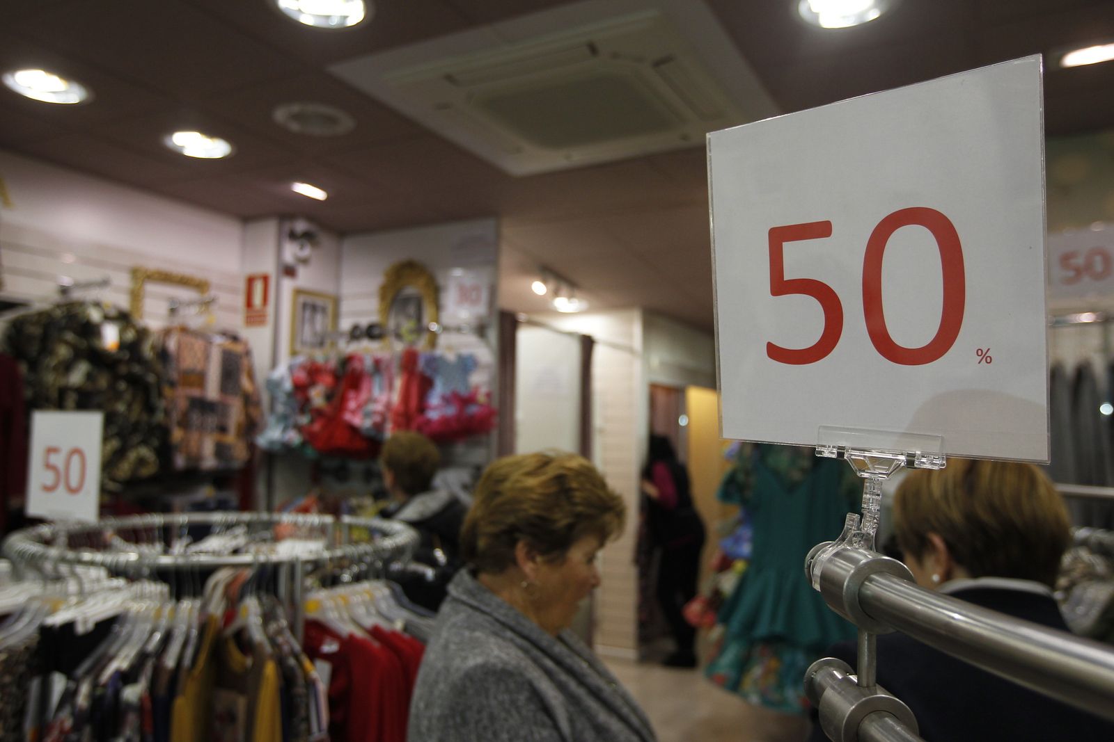 Un establecimiento de la capital durante la actual campaña de rebajas