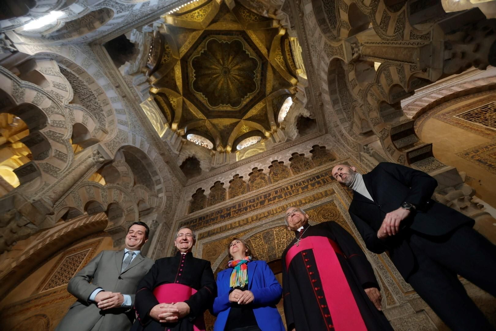 Las fotografías del inicio de las obras de restauración de la Maqsura de la Mezquita-Catedral de Córdoba