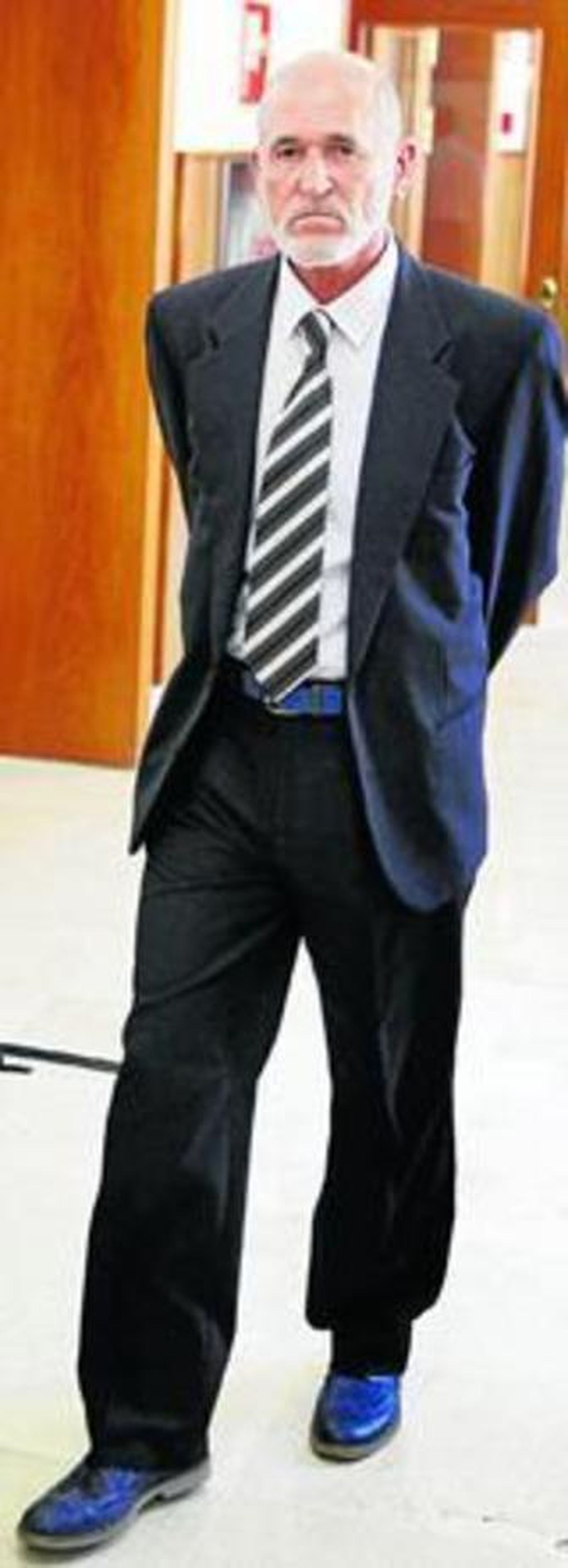 Julio Balader, en los pasillos de la Audiencia de Cádiz, la pasada semana.