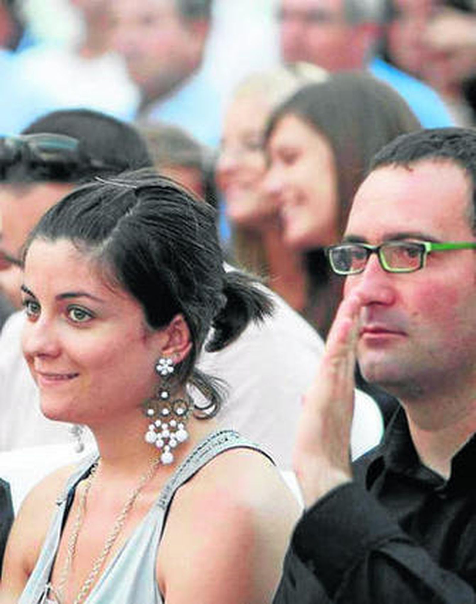 Mirando a las bandas tocar por las calles de Abla