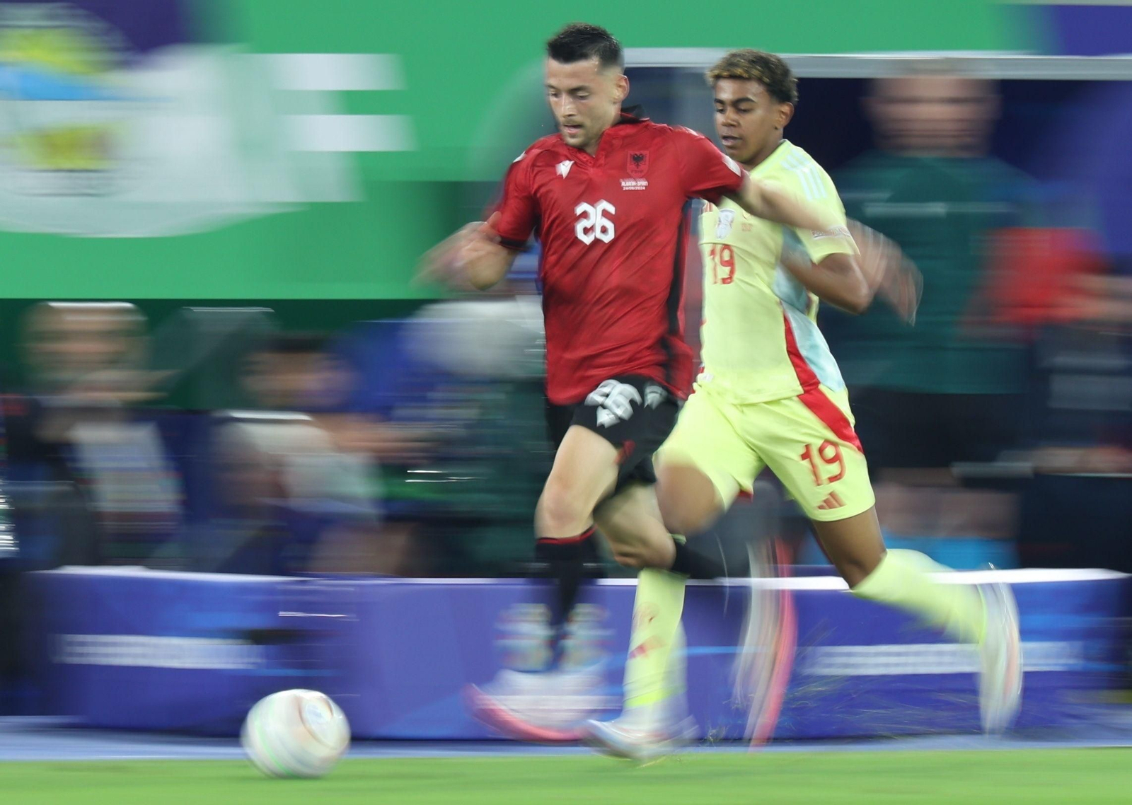 Las fotos del Albania - España