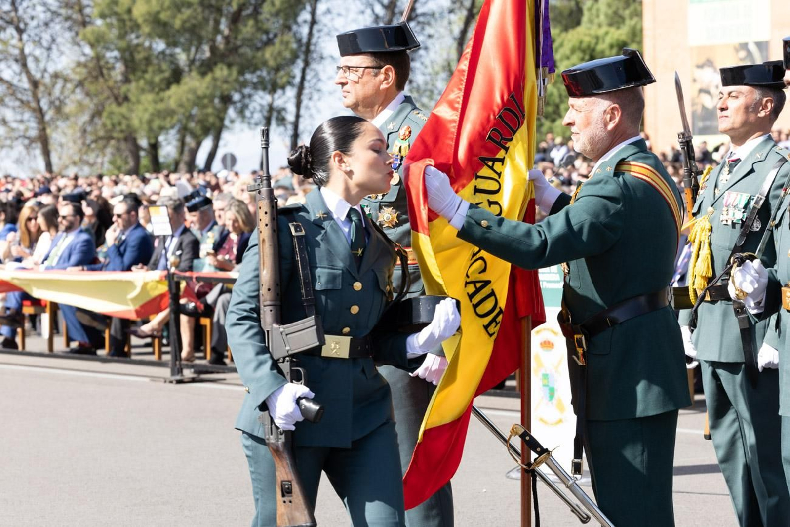 Acto de jura de bandera de la 130ª promoción de guardias civiles de la Academia de Baeza