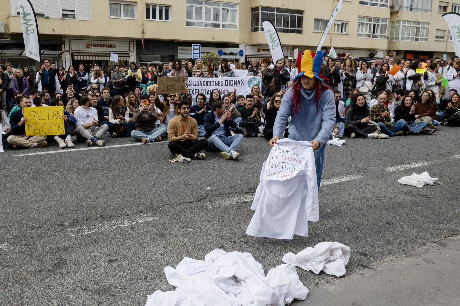 Las imágenes de la manifestación de médicos en Cádiz