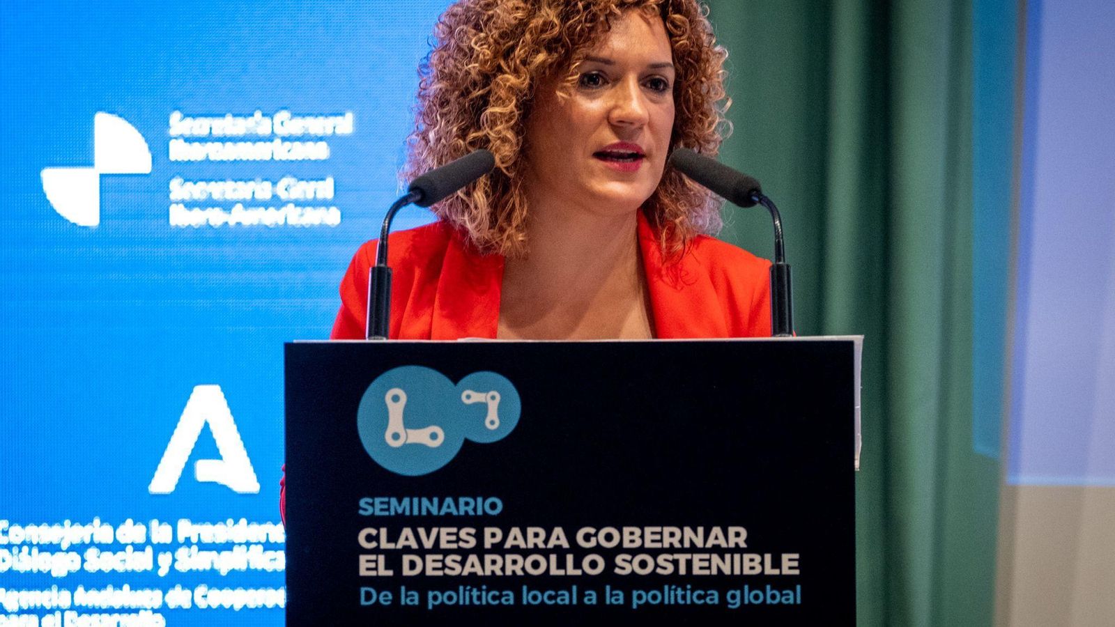 María Eugenia Peña, presidenta de la Diputación de Huelva.