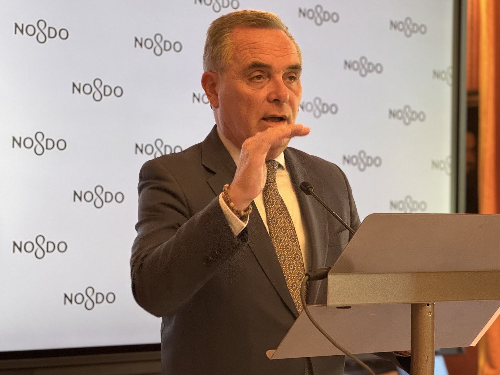 Juan Bueno durante la rueda de prensa.