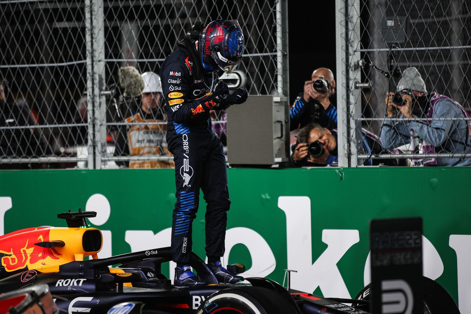 Las fotos del título mundial de Verstappen en Las Vegas