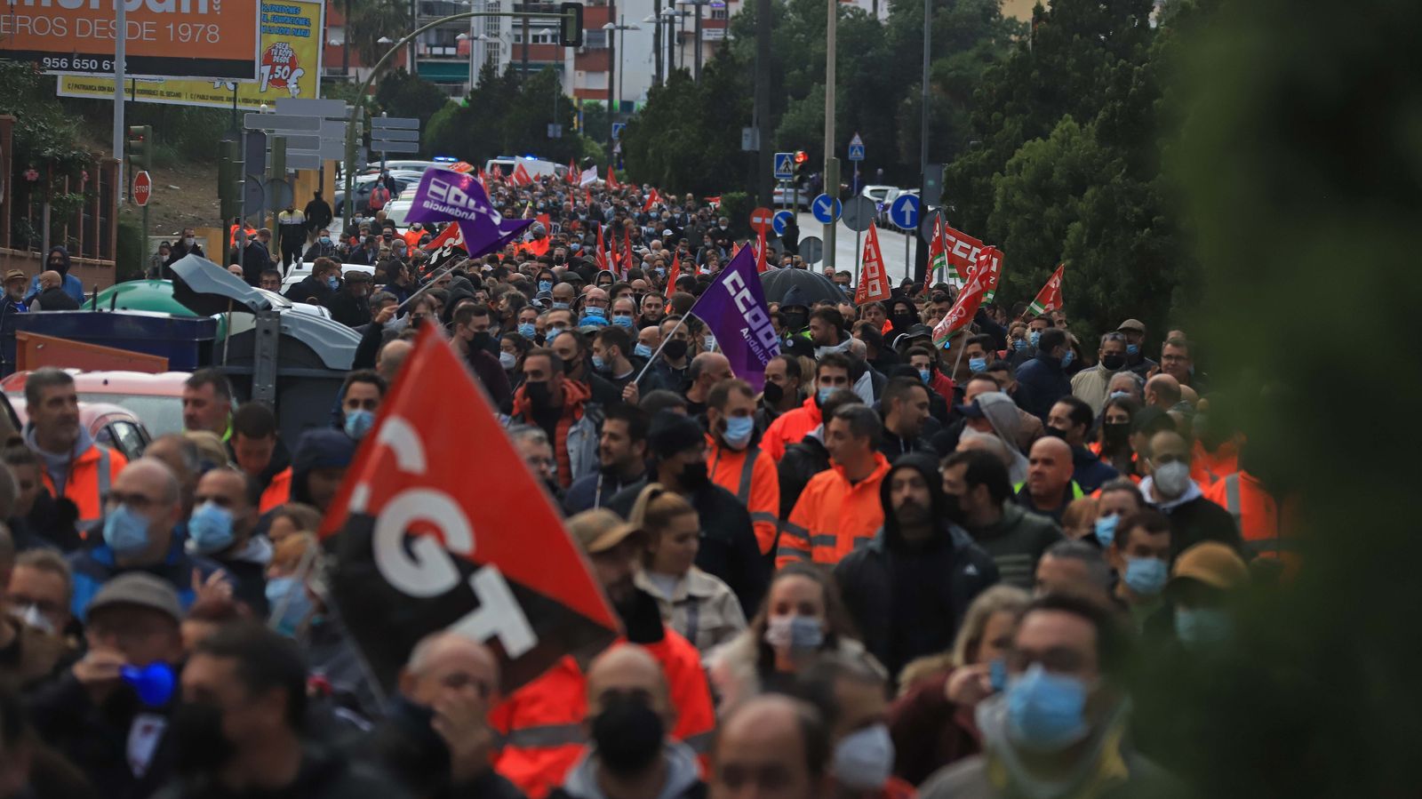 Fotos de la manifestación del metal en Algeciras