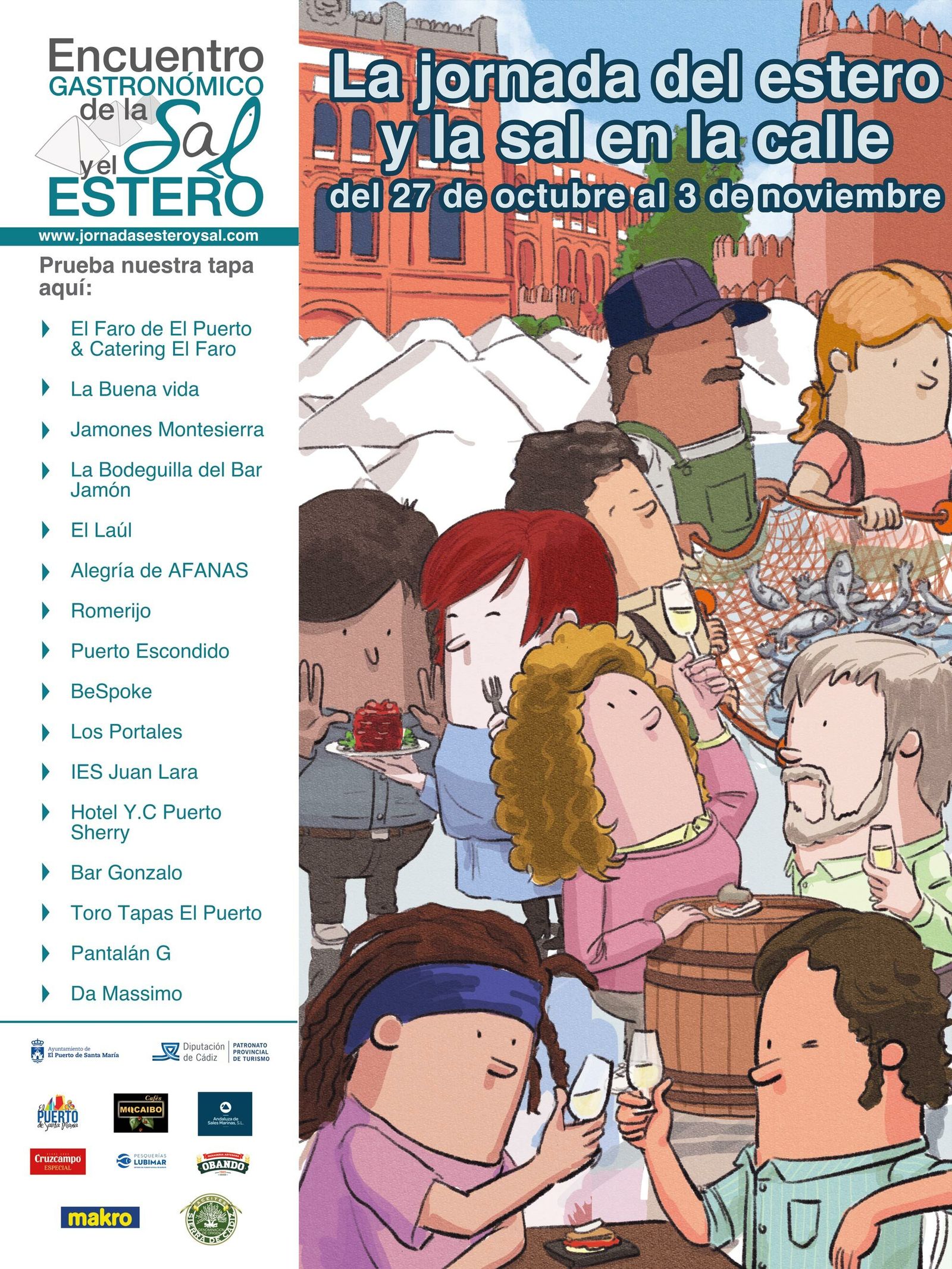 Este es el cartel anunciador de las jornadas de la Sal y el Estero en la calle.