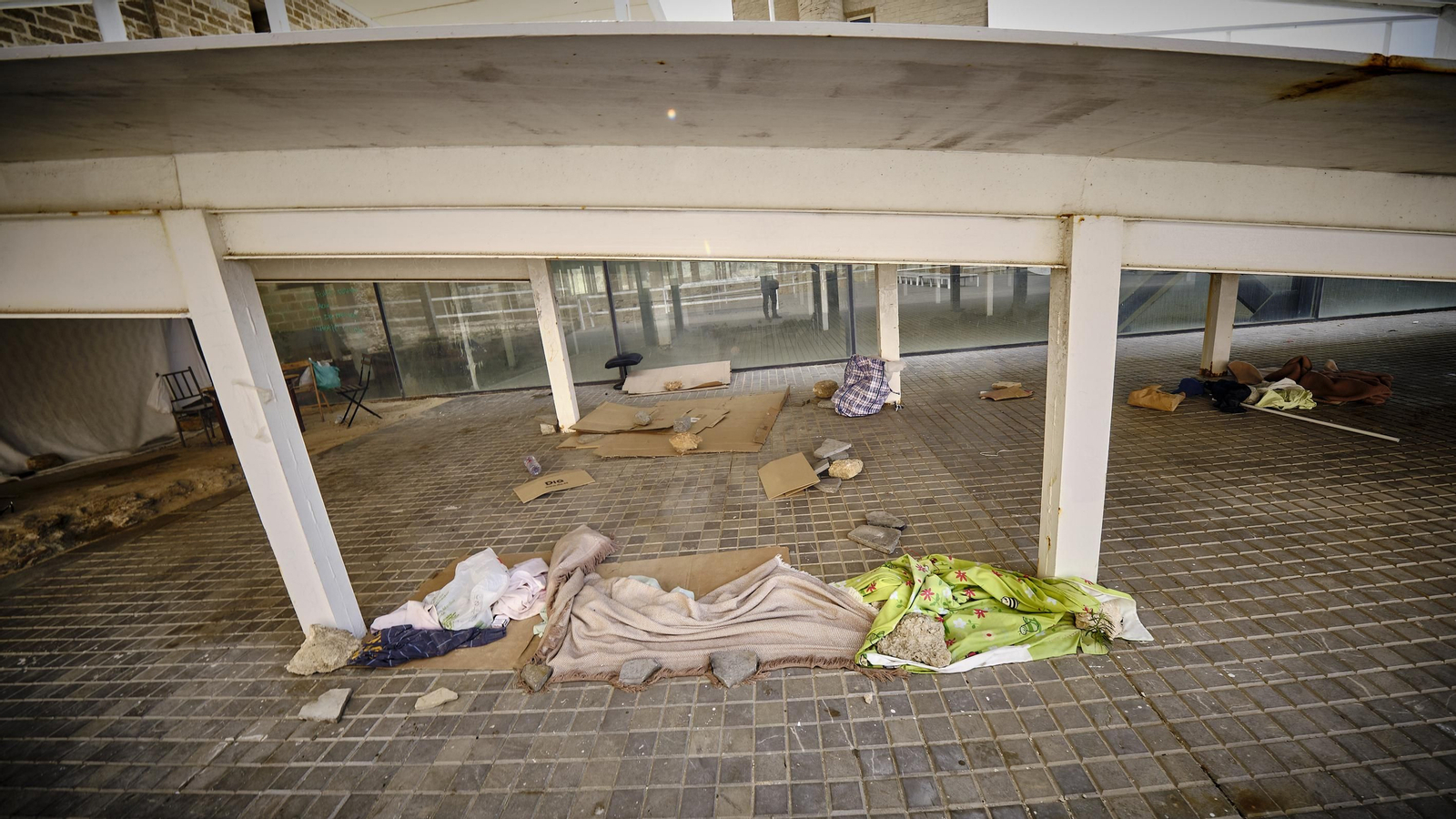 Acampada en la zona Entre Catedrales