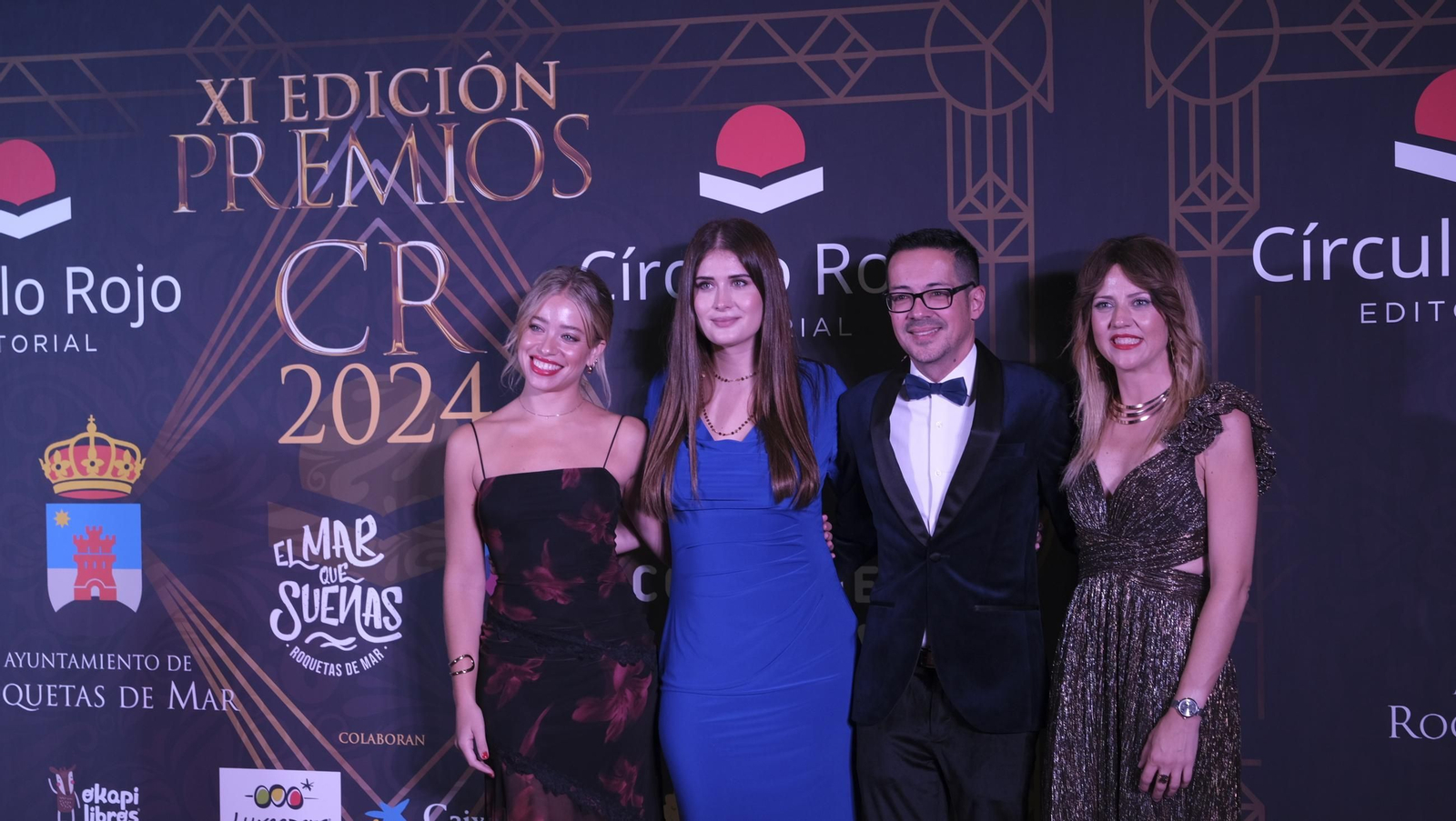 Cinta Ramírez, Nerea Camacho, Alberto Cerezuela y su esposa Noelia Pérez.