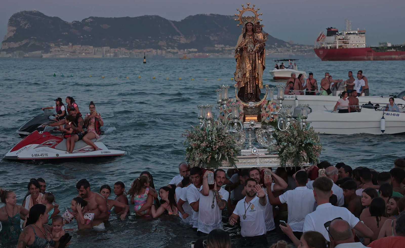 Fotos de la procesión de la Virgen del Carmen en Palmones