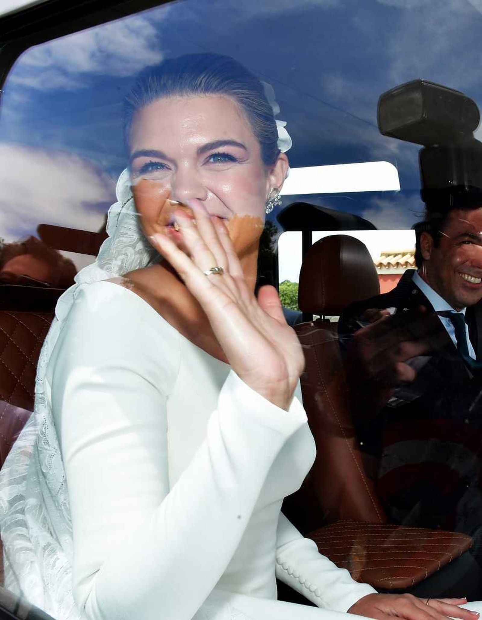 Detalles del vestido de novia de Alejandra Rato.