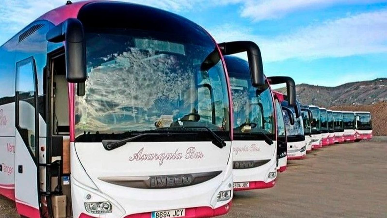 Autobuses de la empresa malagueña.