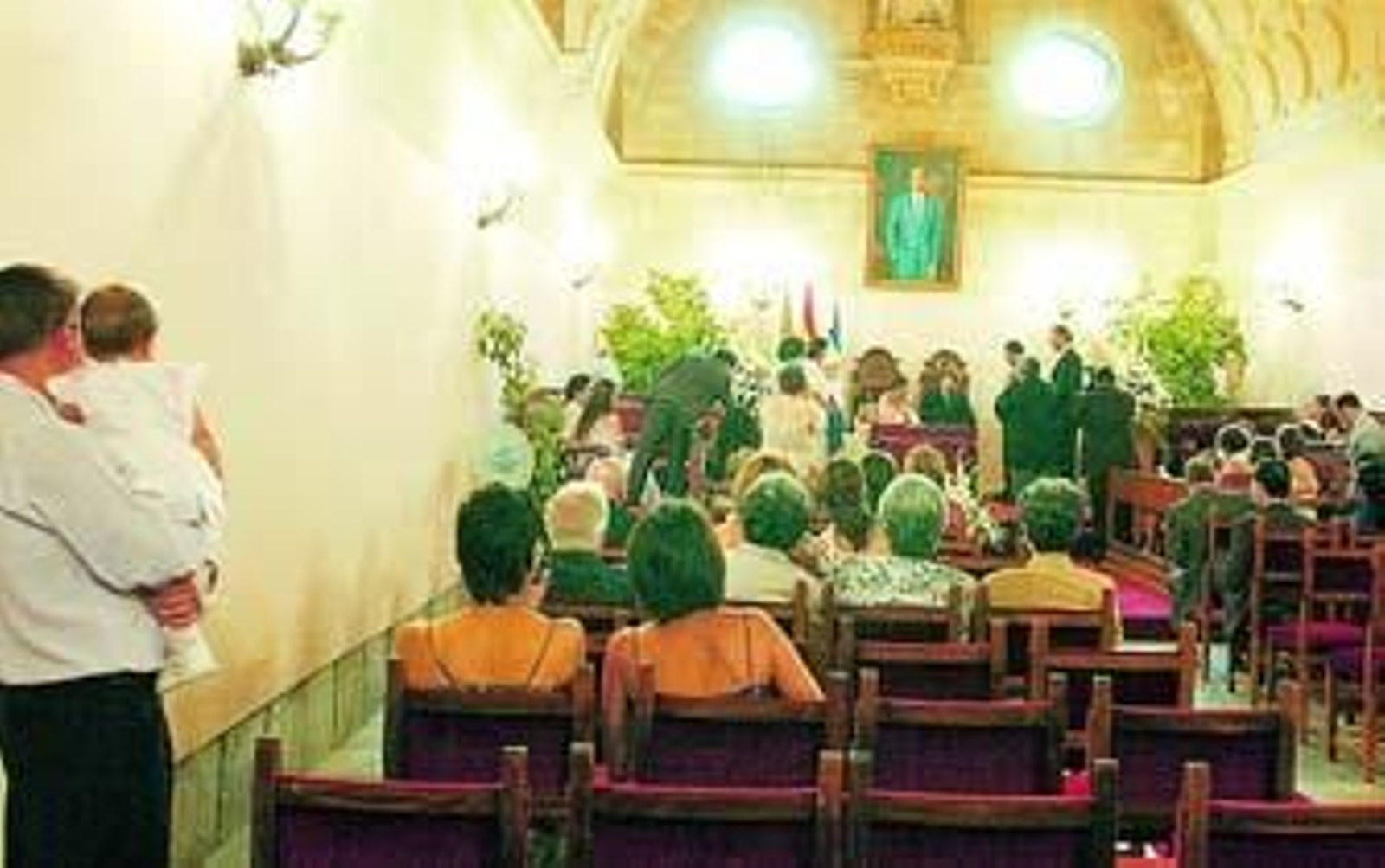 Imagen de un enlace civil celebrado en el Cabildo Viejo./Pascual