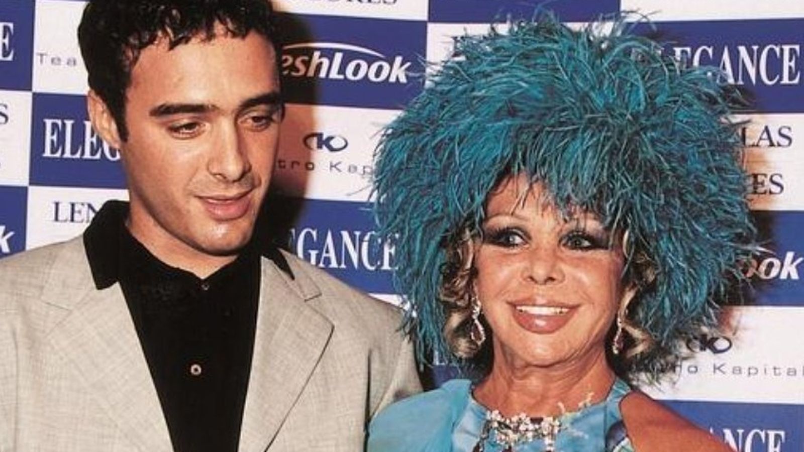 Marujita Díaz en sus apariciones con su jovial novio cubano, Dinio García