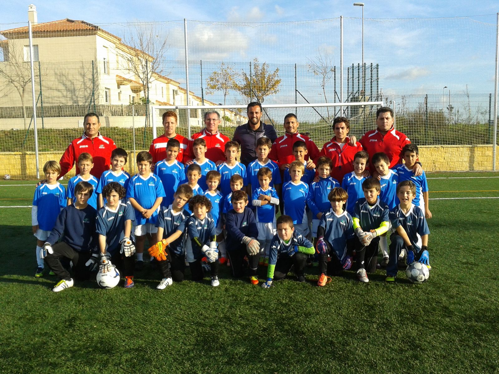 Una de las primeras imágenes de la escuela en 2005 con Kiko Narváez, Agustín Reguera, Salvi de la Cruz, Francis Jiménez y José Antonio Luna.