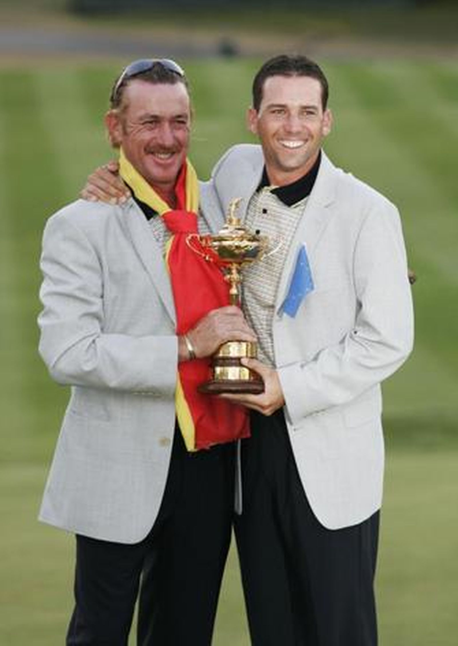 Miguel Ángel Jiménez y Sergio García volverán a defender la suerte del equipo europeo en la Ryder Cup.