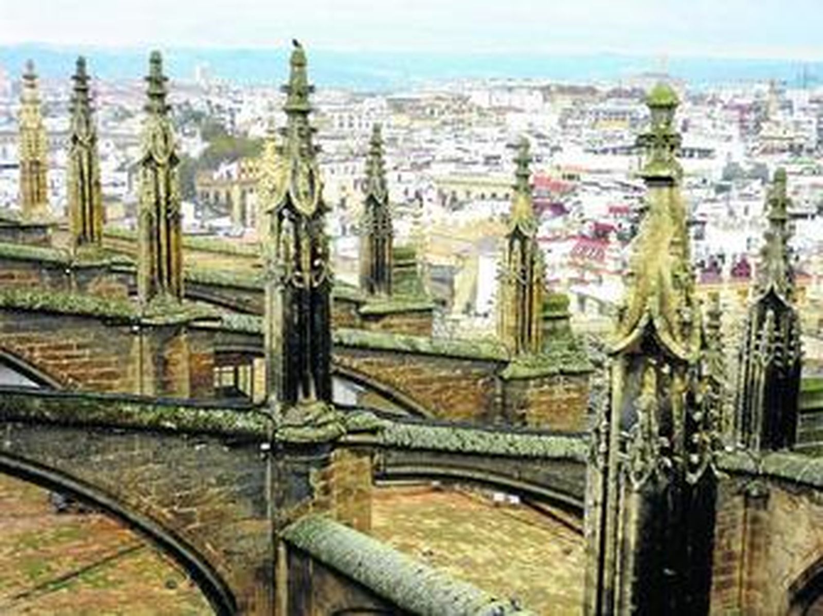 Vista aérea de la Catedral de Sevilla.