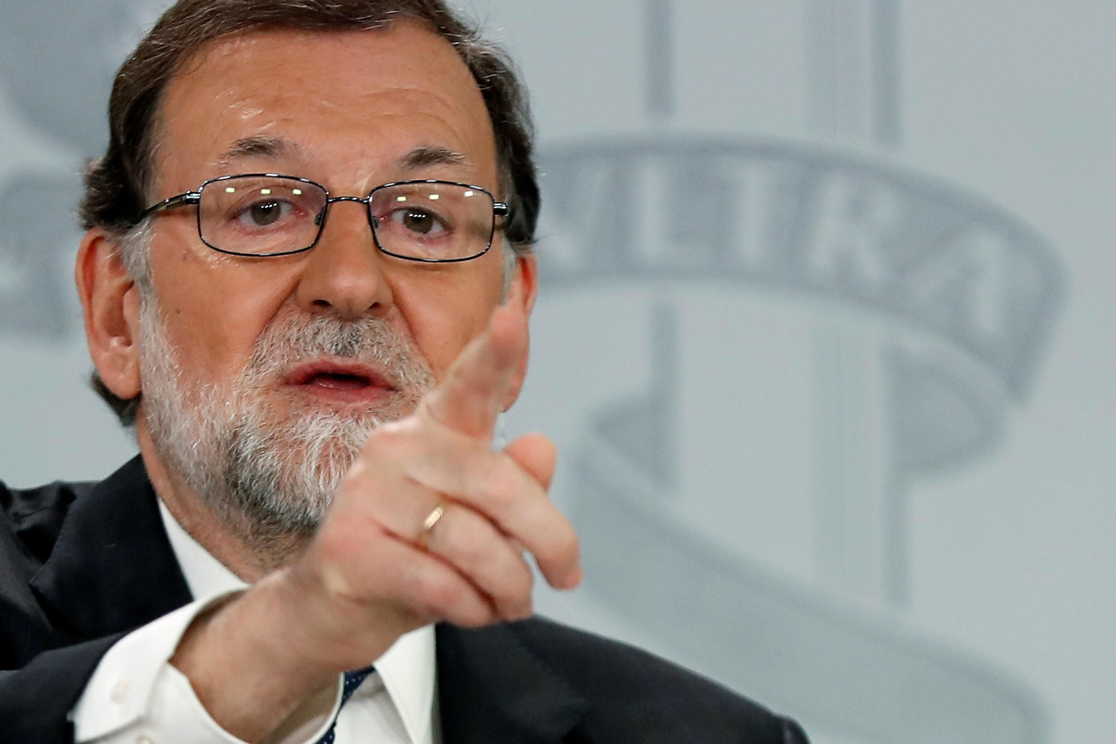 Rajoy, en la rueda de prensa sobre la moción de censura.