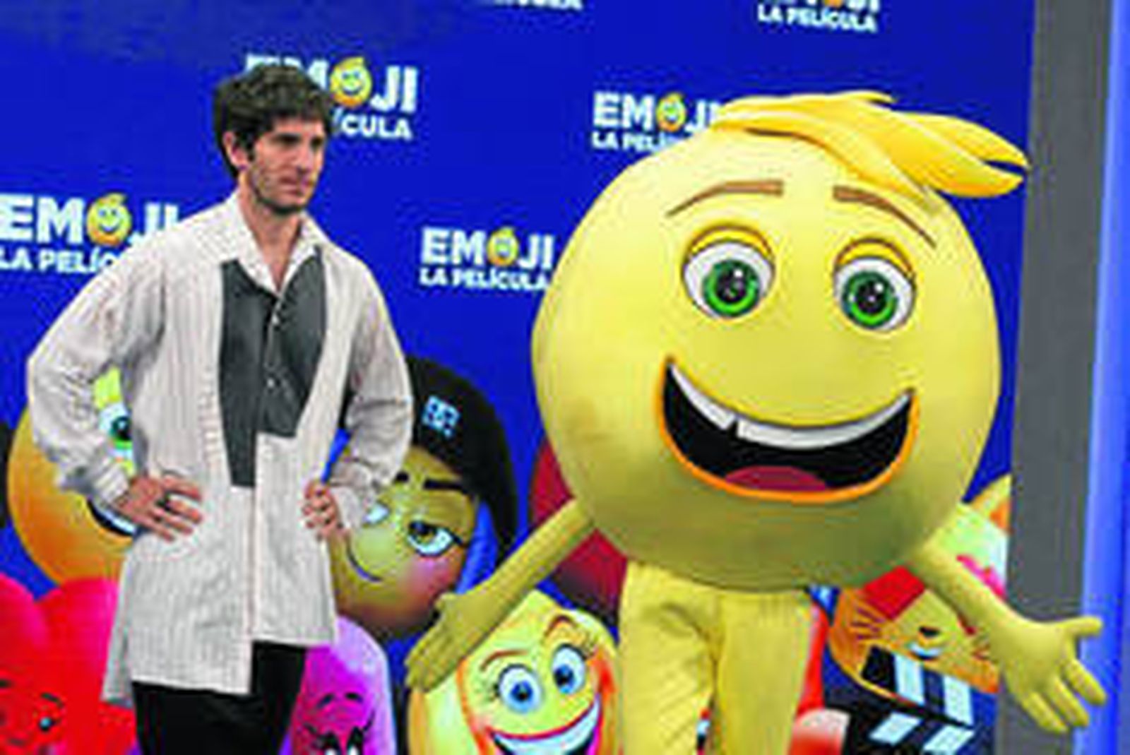 Quim Gutiérrez en el preestreno de 'Emoji, la película'.