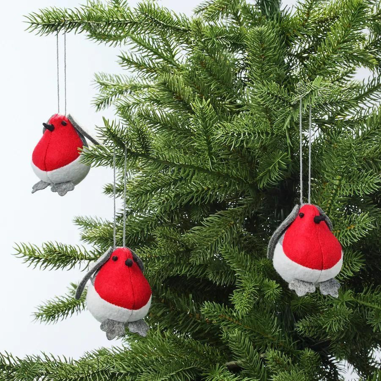Adornos de Navidad con forma de pájaro de Ikea.