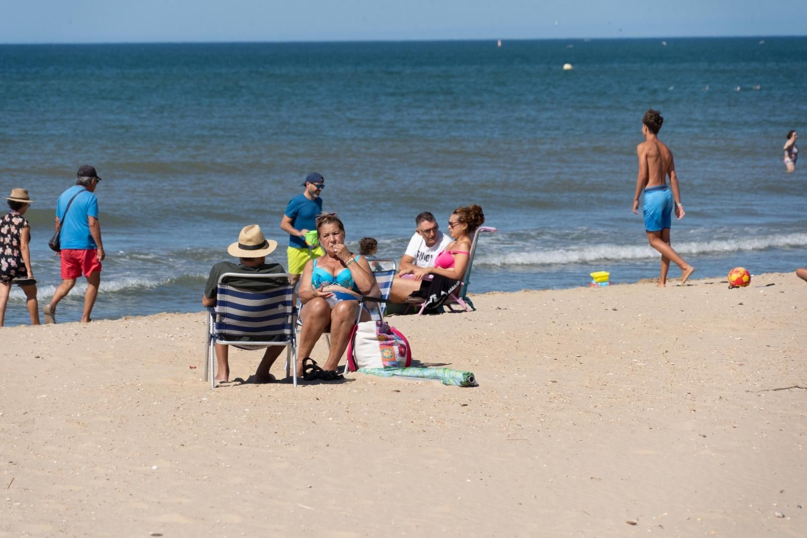 Ambiente en las playas de Huelva.