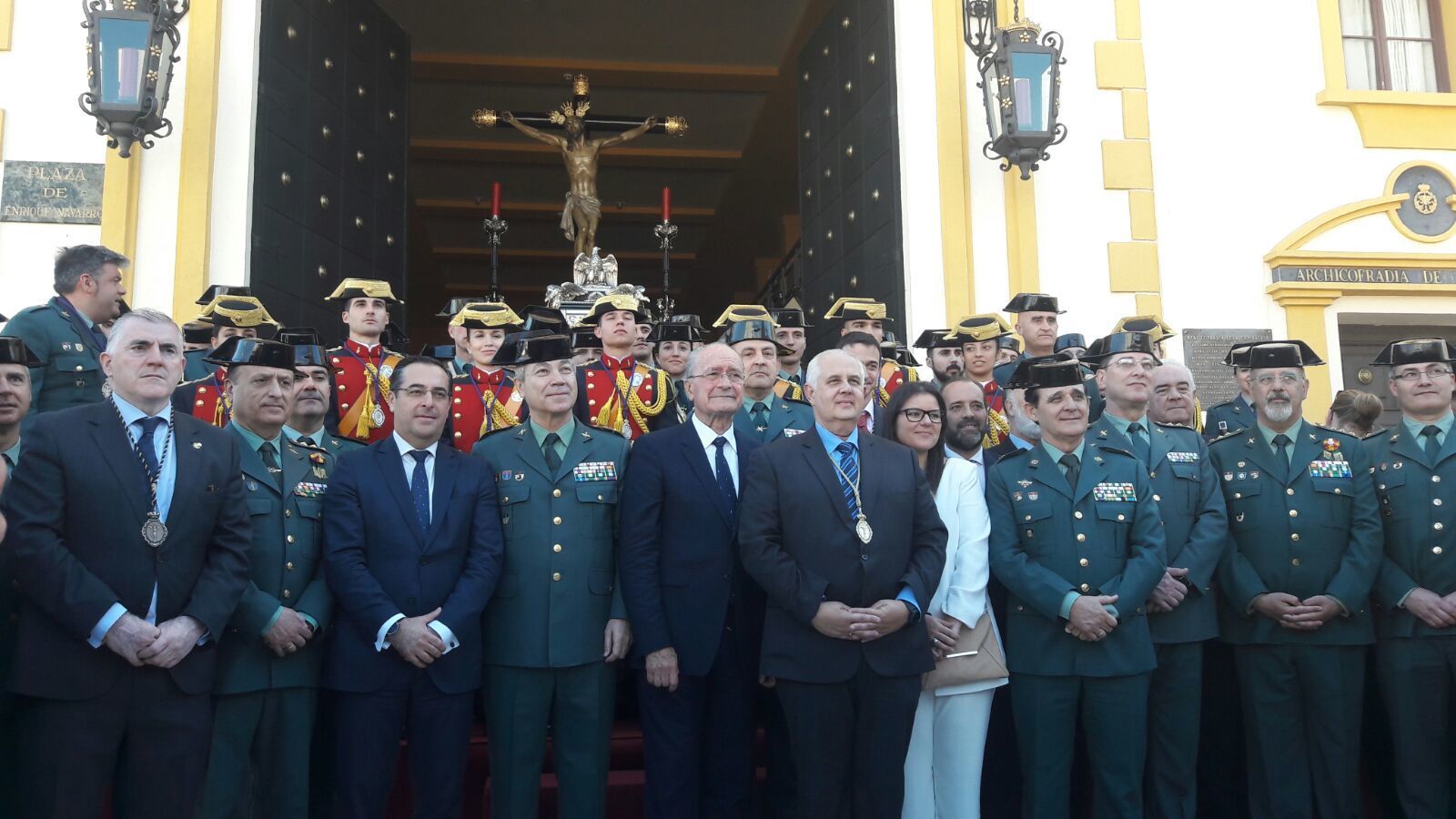 Homenaje en Málaga al guardia civil fallecido en un rescate en Guillena.